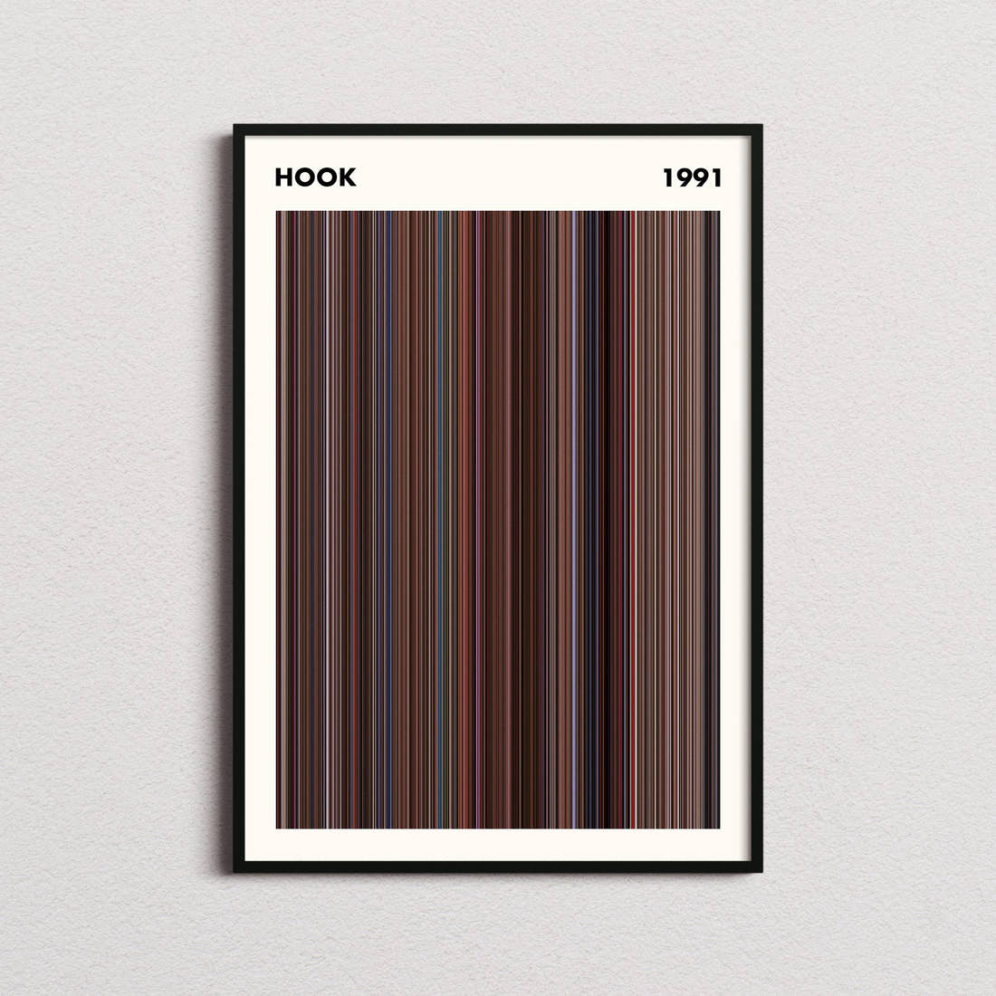 Hook Movie Barcode Poster - Simplified