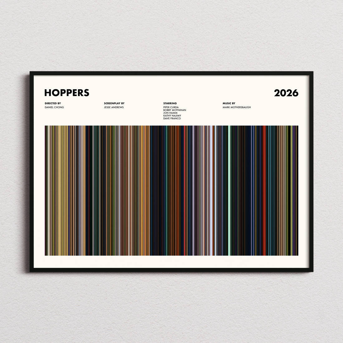 Hoppers Movie Barcode Poster