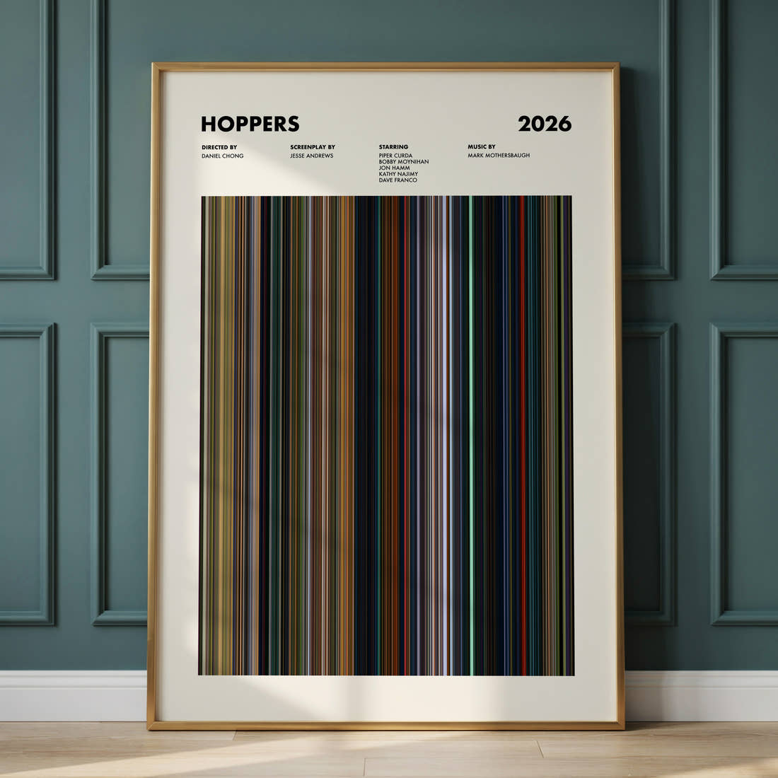 Hoppers Movie Barcode Poster