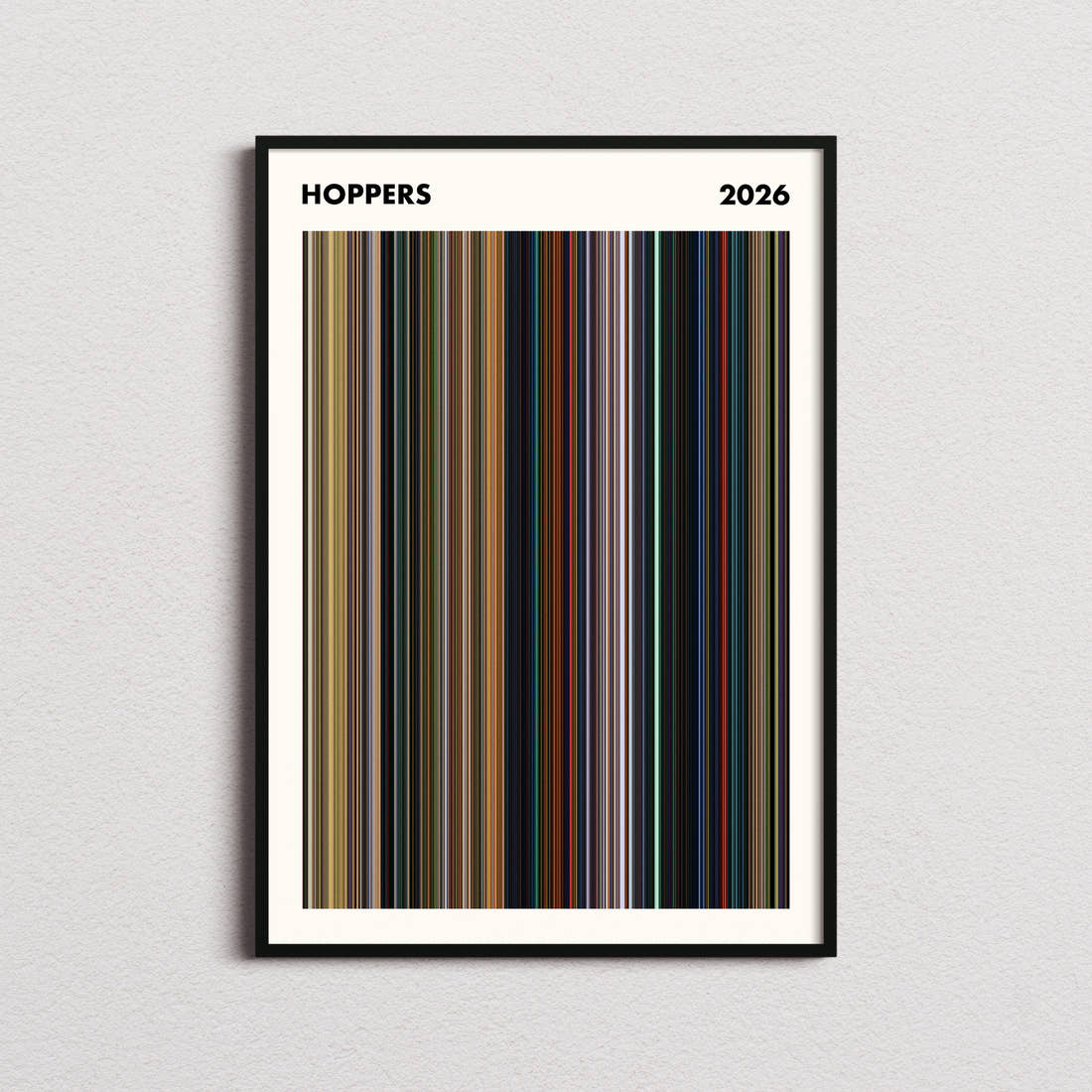 Hoppers Movie Barcode Poster - Simplified
