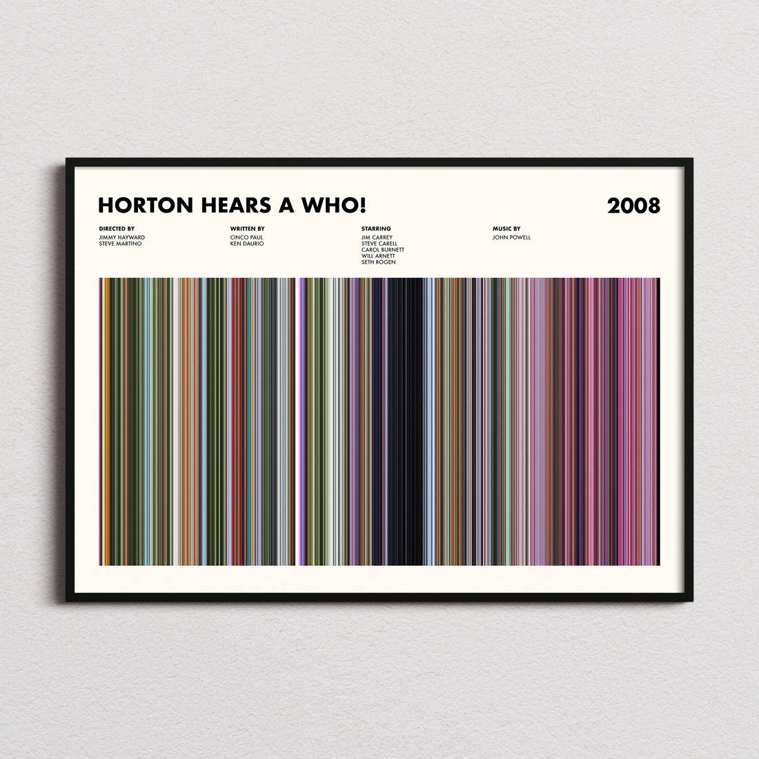 Horton Hears a Who! Movie Barcode Poster