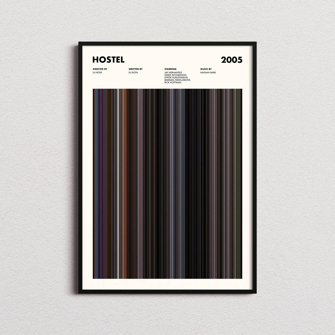 Hostel Movie Barcode Poster