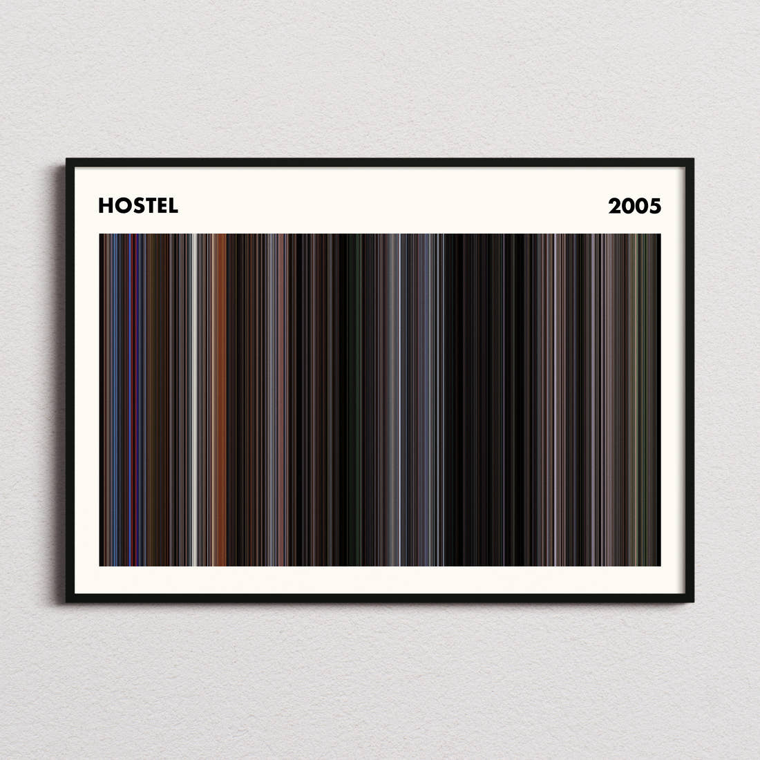 Hostel Movie Barcode Poster - Simplified