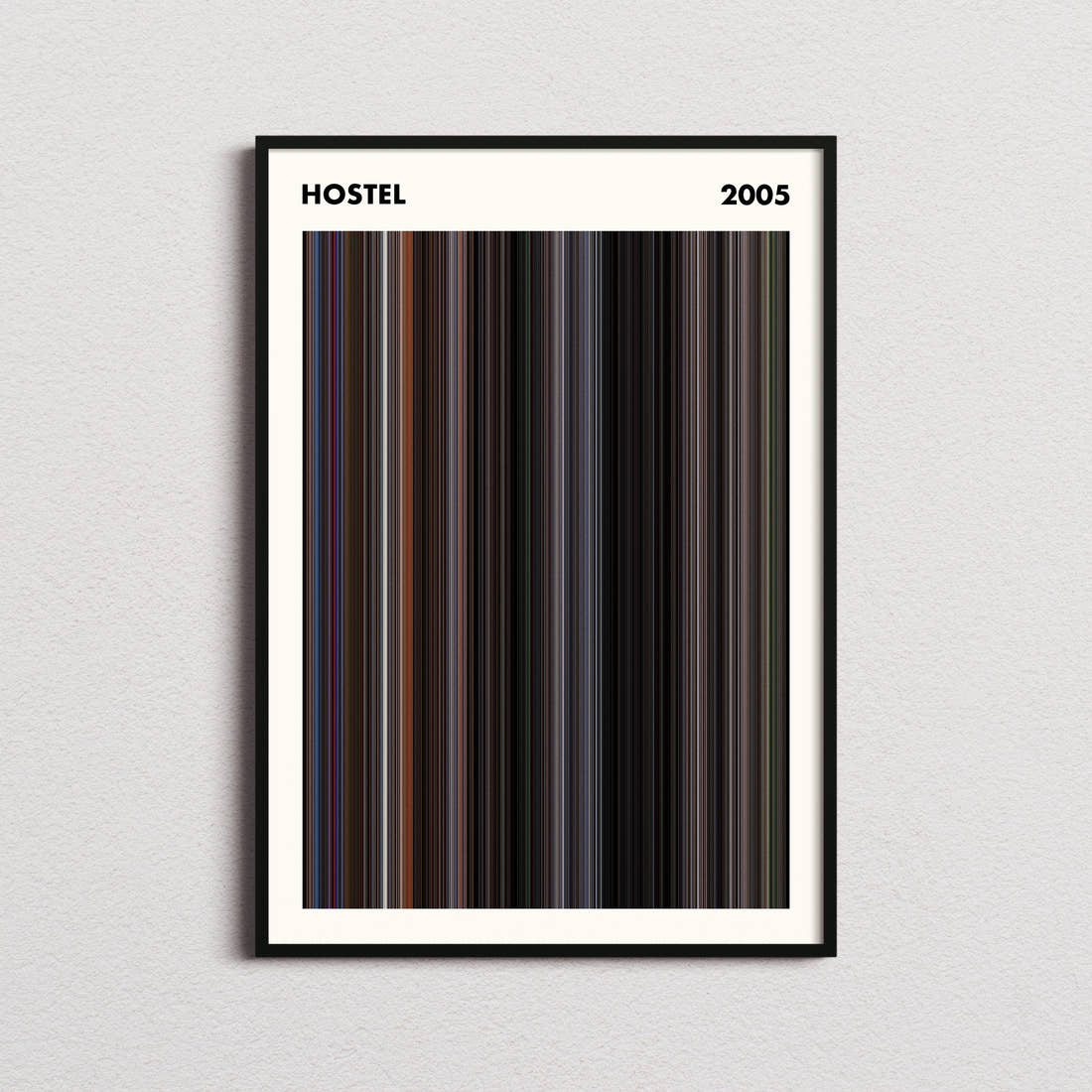 Hostel Movie Barcode Poster - Simplified