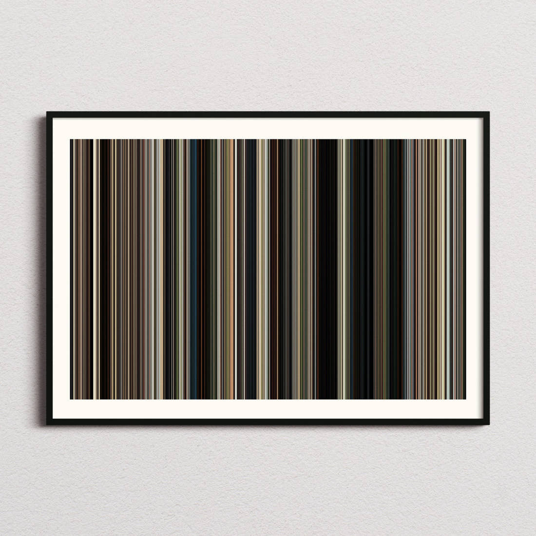 Hostiles Movie Barcode Poster - Barcode Only