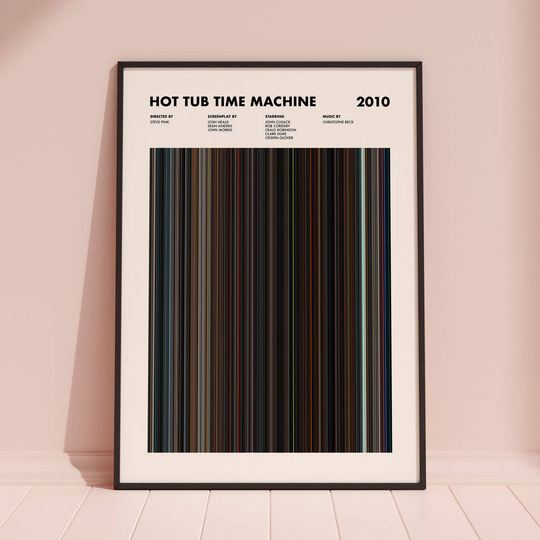 Hot Tub Time Machine Movie Barcode Poster