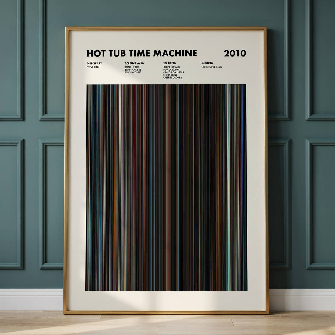 Hot Tub Time Machine Movie Barcode Poster