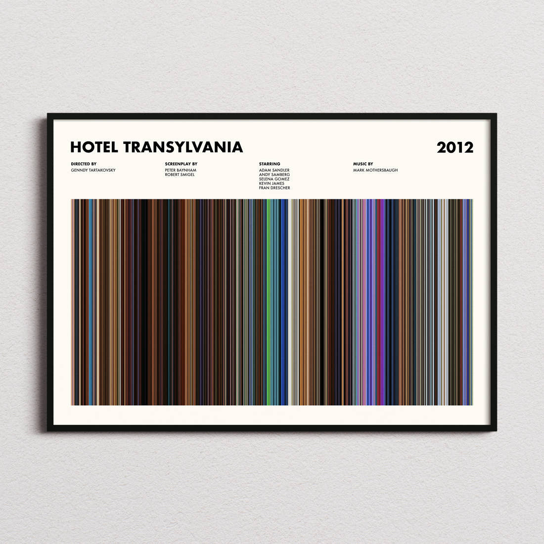 Hotel Transylvania Movie Barcode Poster