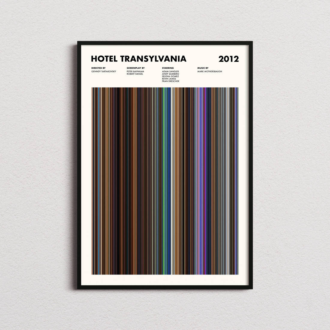 Hotel Transylvania Movie Barcode Poster