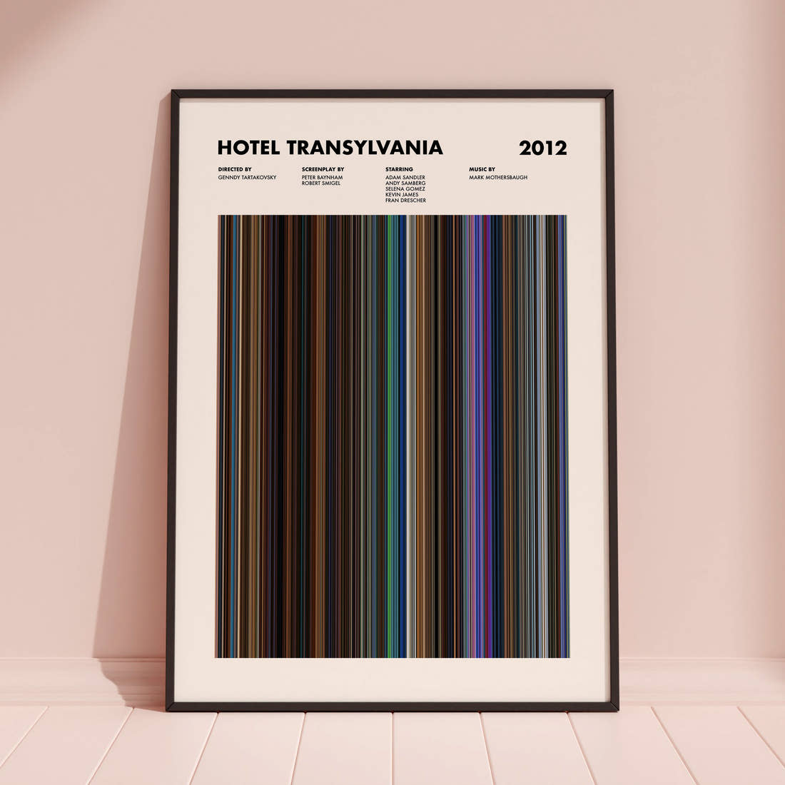 Hotel Transylvania Movie Barcode Poster
