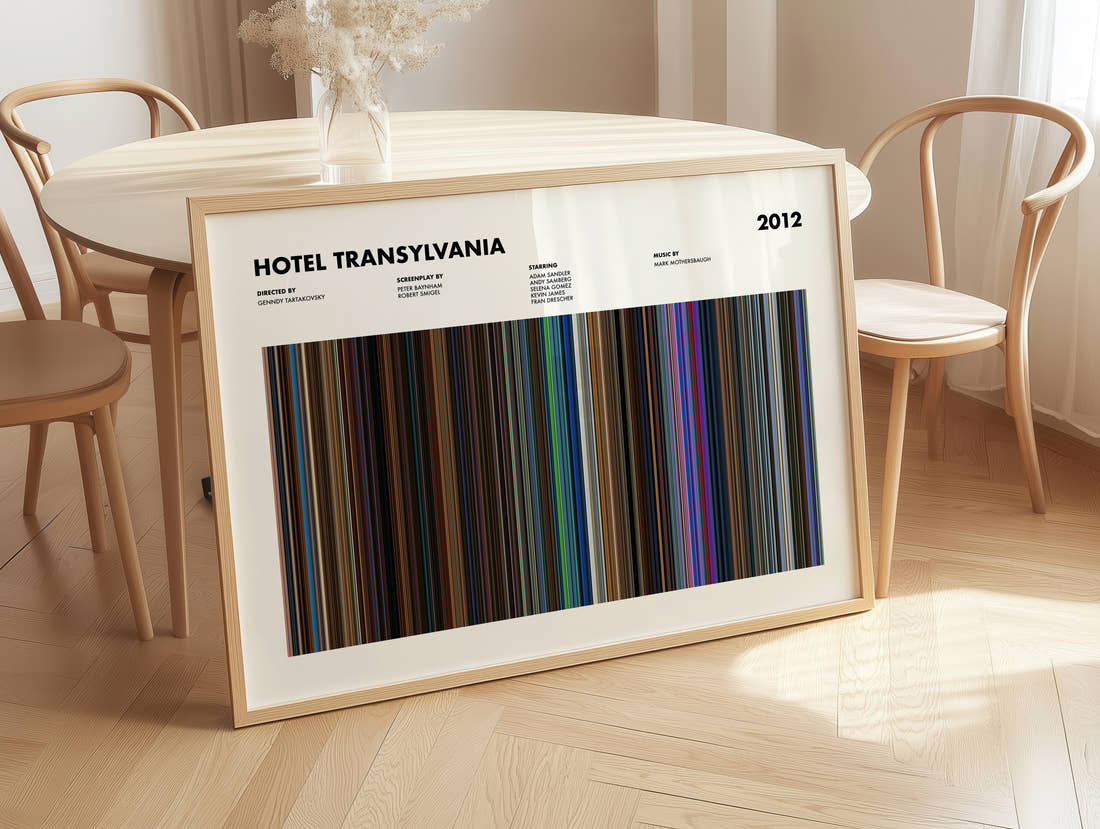 Hotel Transylvania Movie Barcode Poster