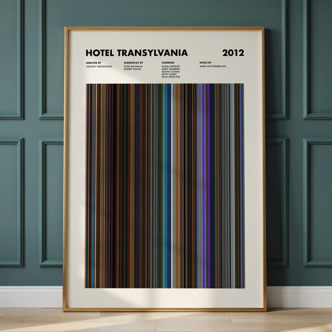 Hotel Transylvania Movie Barcode Poster
