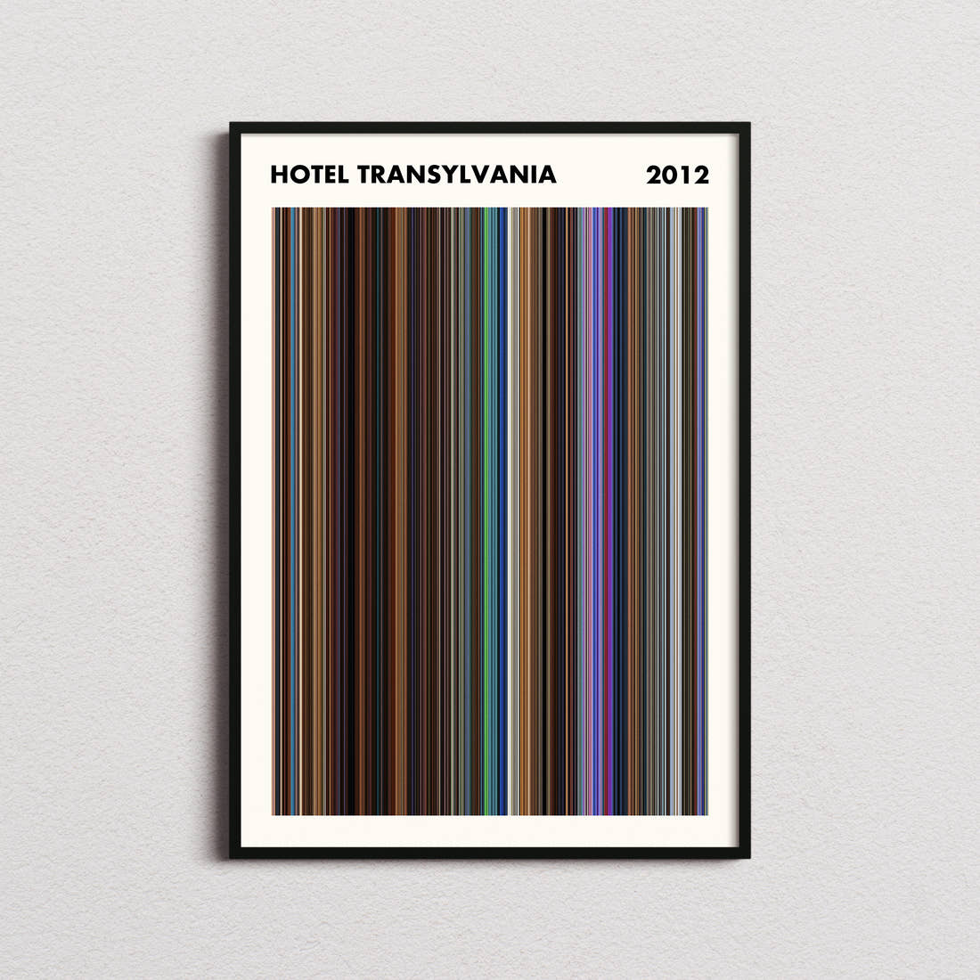 Hotel Transylvania Movie Barcode Poster - Simplified