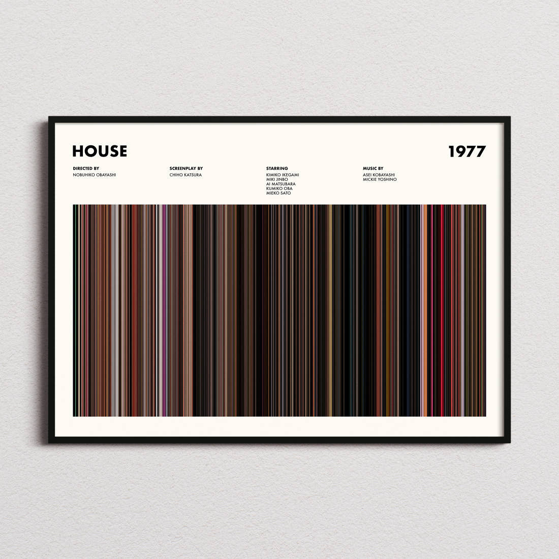 House Movie Barcode Poster