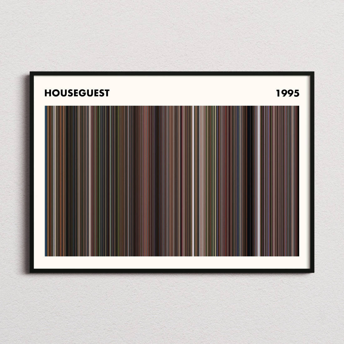 Houseguest Movie Barcode Poster - Simplified