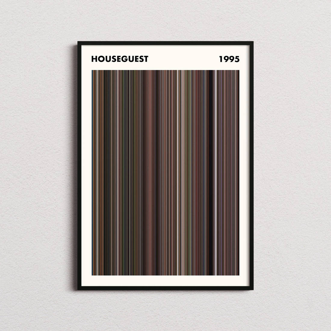 Houseguest Movie Barcode Poster - Simplified
