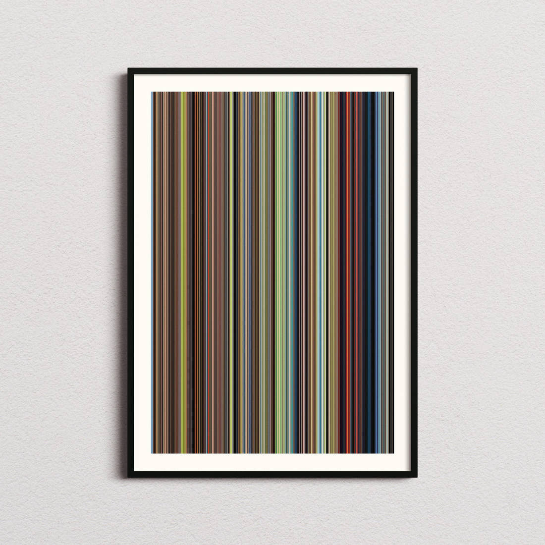 Howl's Moving Castle Movie Barcode Poster - Barcode Only