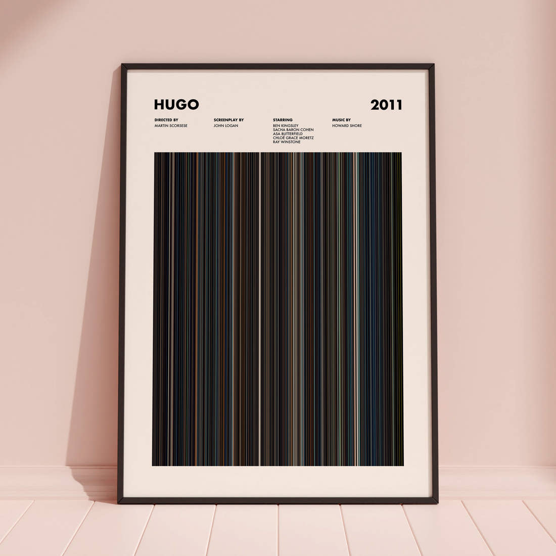 Hugo Movie Barcode Poster