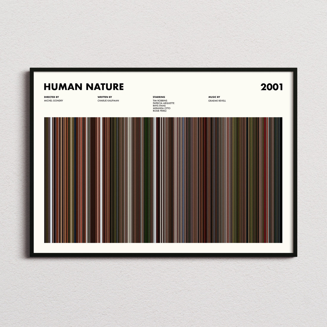 Human Nature Movie Barcode Poster
