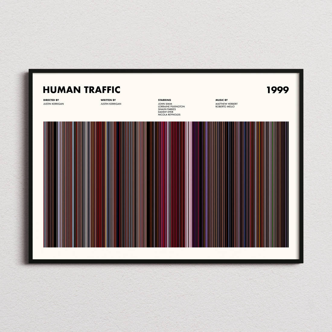 Human Traffic Movie Barcode Poster