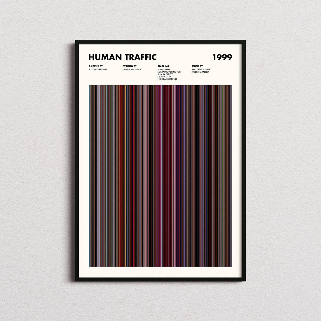 Human Traffic Movie Barcode Poster
