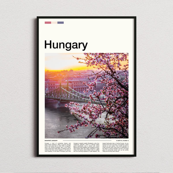 Hungary - Cherry Blossoms - Travel Print
