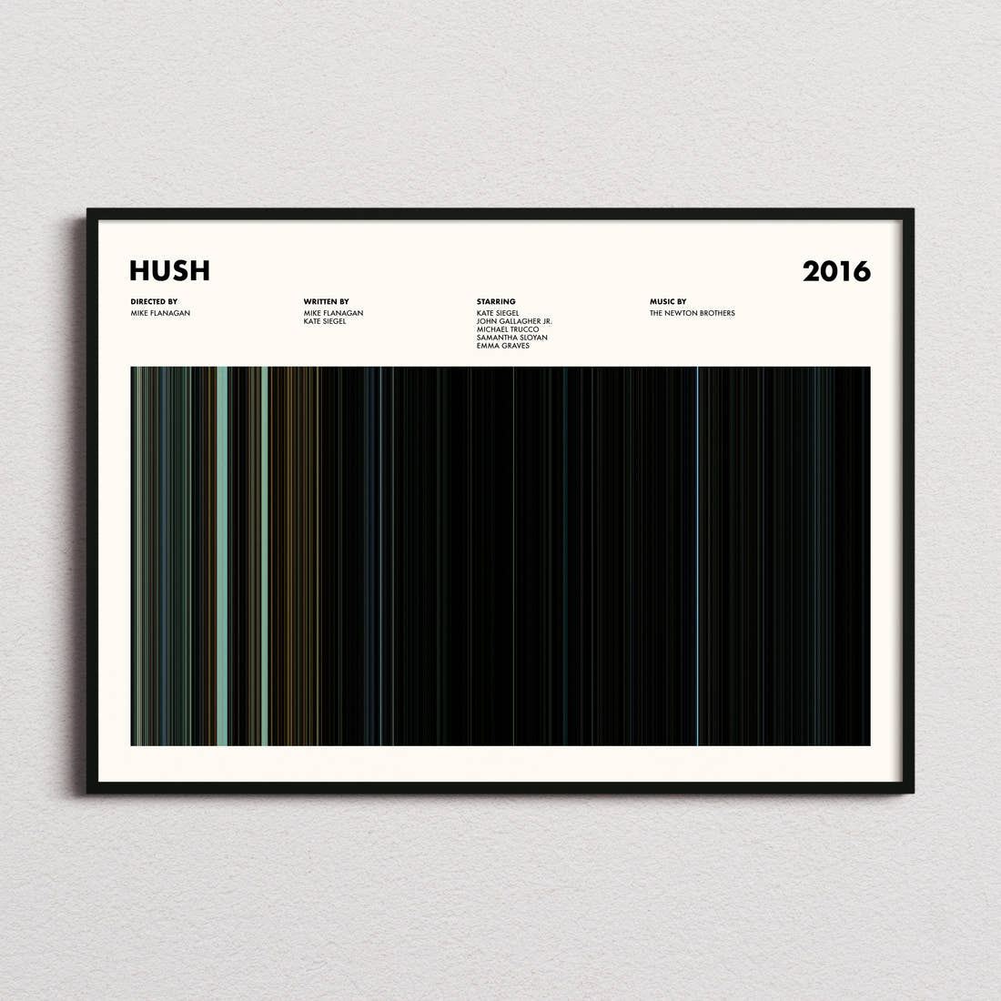 Hush Movie Barcode Poster