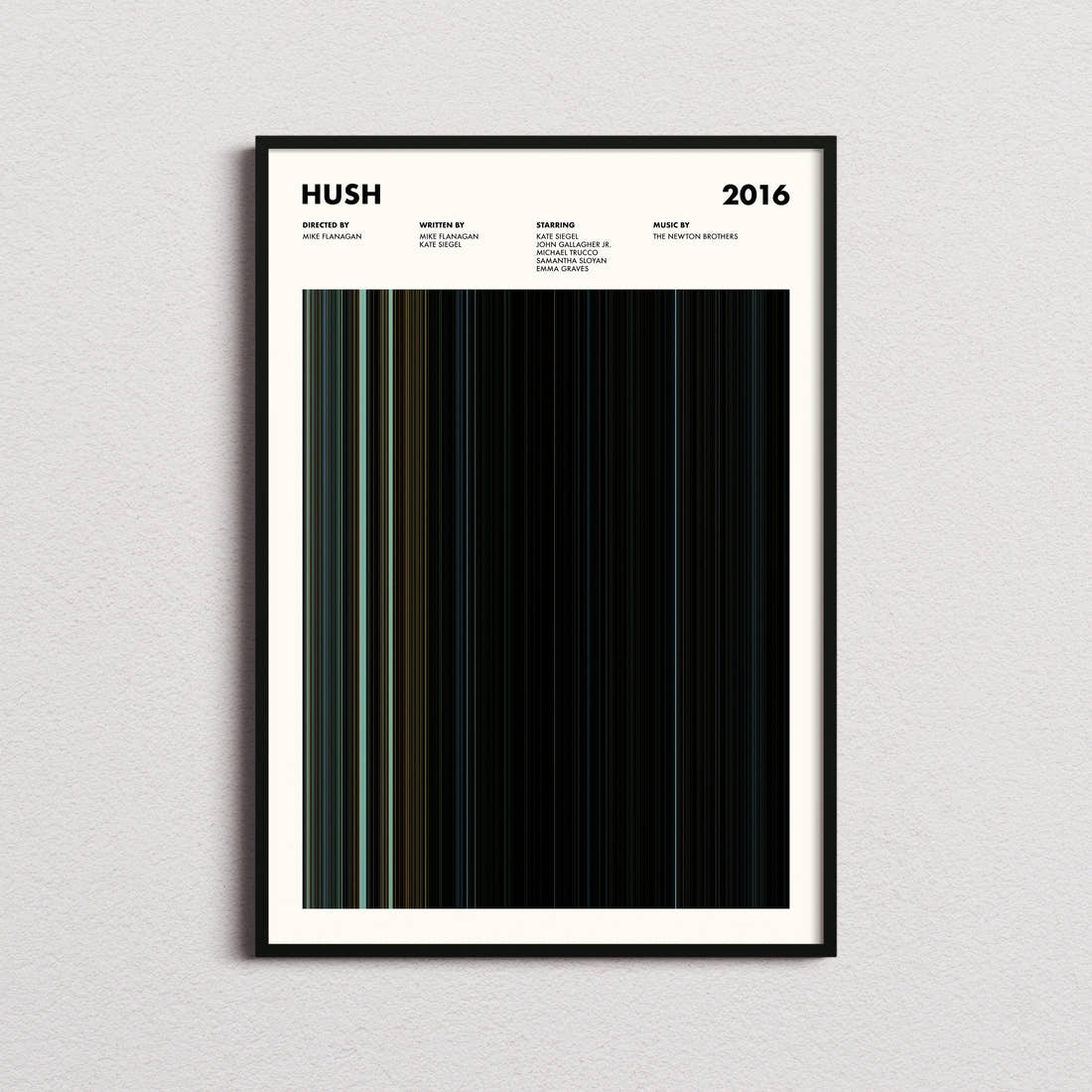 Hush Movie Barcode Poster