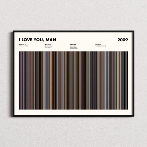 I Love You, Man Movie Barcode Poster