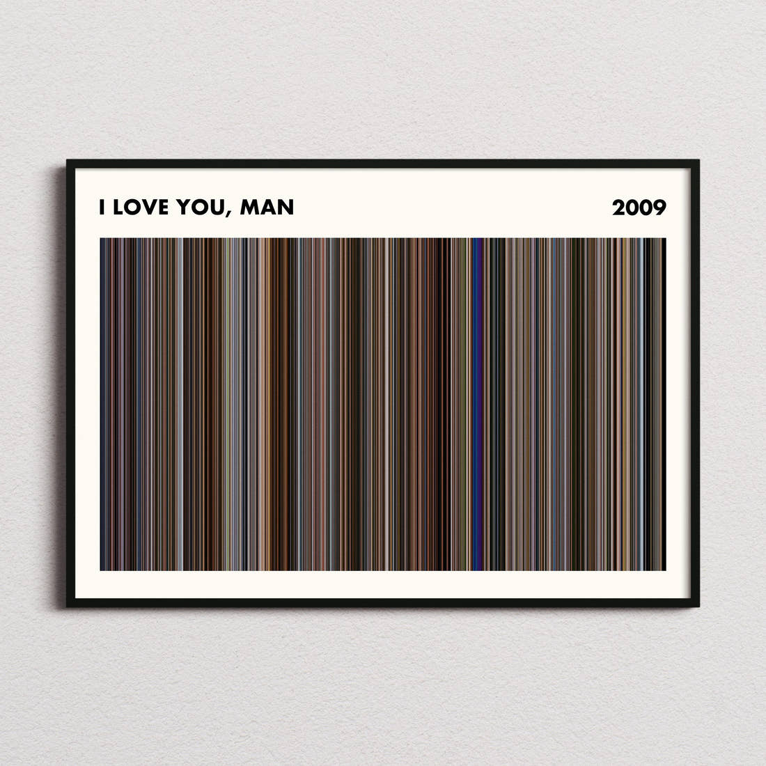 I Love You, Man Movie Barcode Poster - Simplified