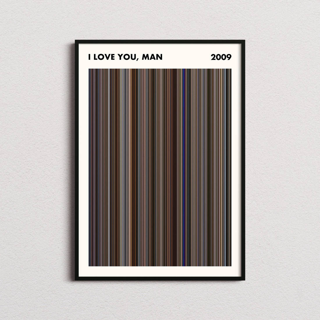 I Love You, Man Movie Barcode Poster - Simplified