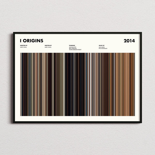 I Origins Movie Barcode Poster