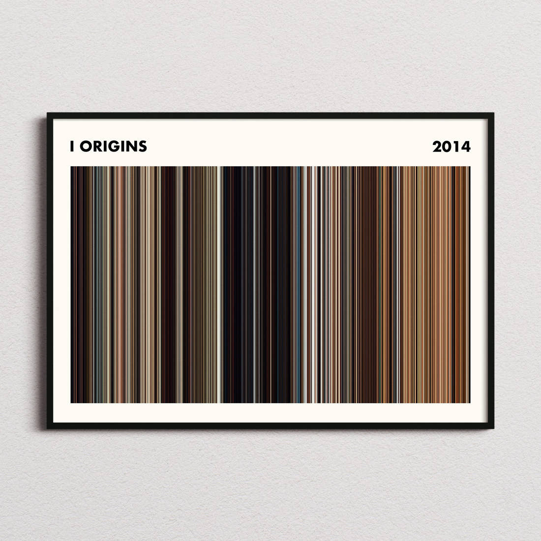 I Origins Movie Barcode Poster - Simplified