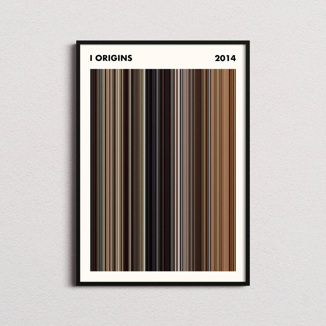 I Origins Movie Barcode Poster - Simplified