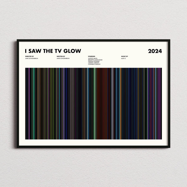 I Saw the Tv Glow Movie Barcode Poster