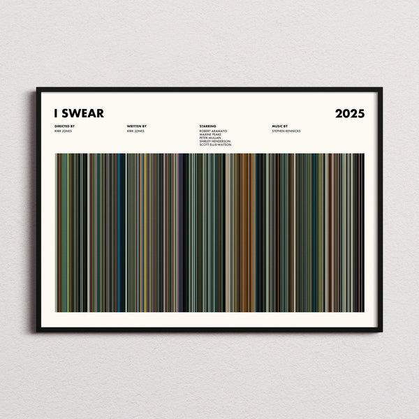 I Swear Movie Barcode Poster