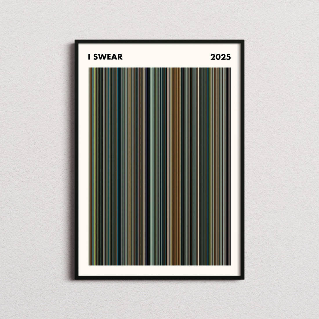 I Swear Movie Barcode Poster - Simplified