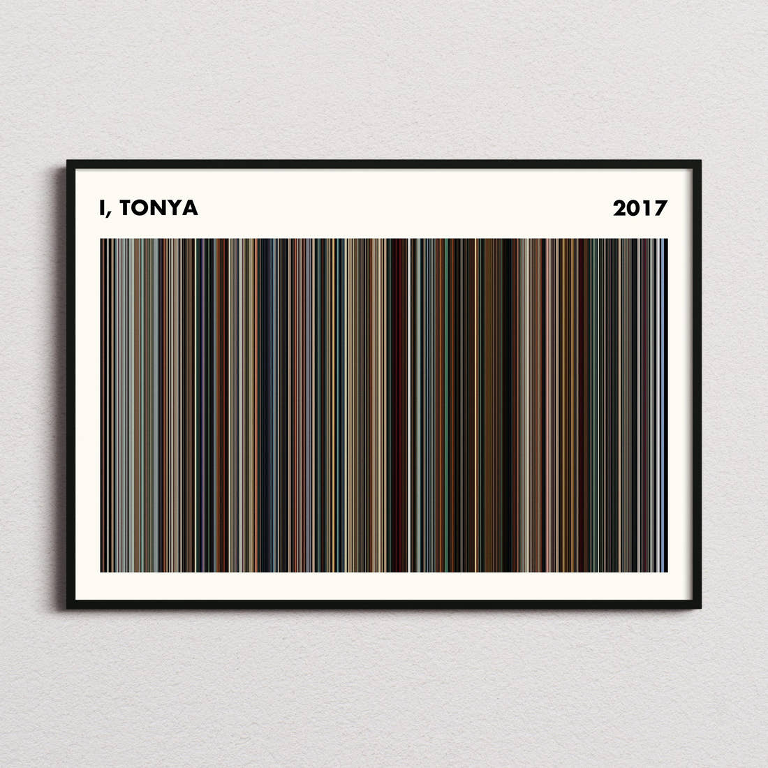 I, Tonya Movie Barcode Poster - Simplified