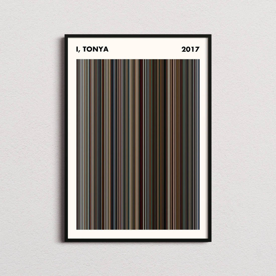 I, Tonya Movie Barcode Poster - Simplified