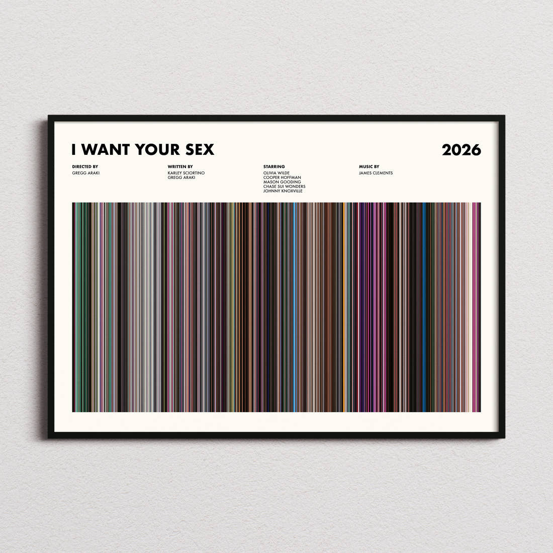 I Want Your Sex Movie Barcode Poster