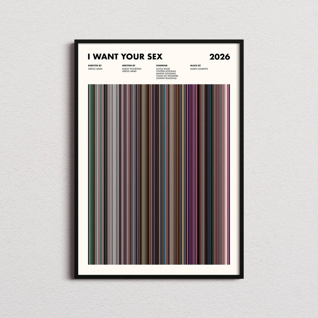 I Want Your Sex Movie Barcode Poster