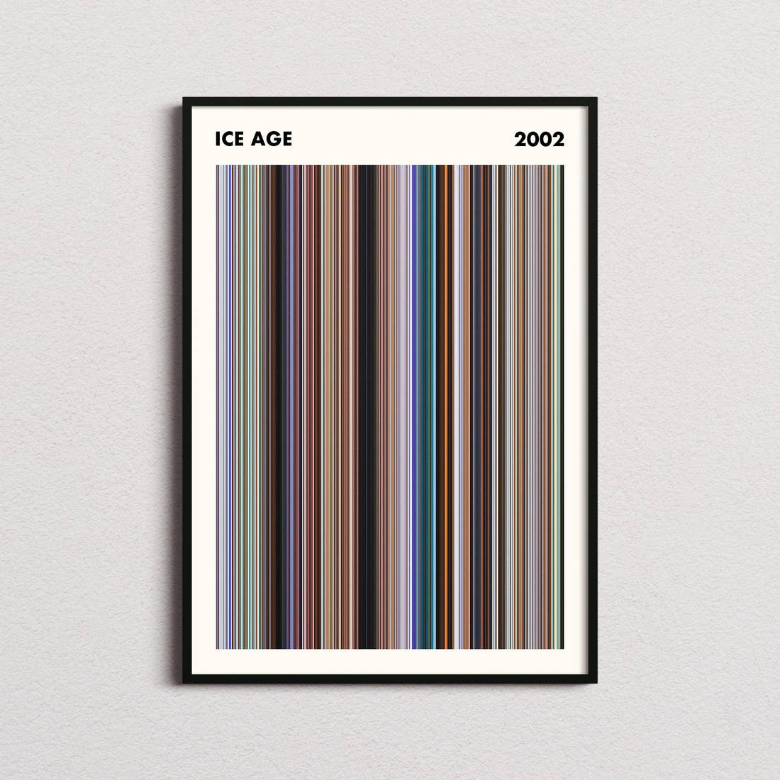 Ice Age Movie Barcode Poster - Simplified