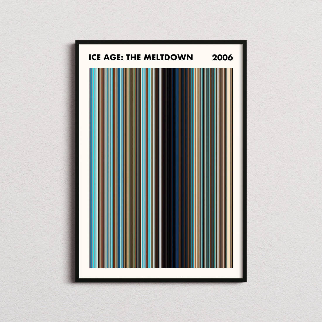 Ice Age: The Meltdown Movie Barcode Poster - Simplified