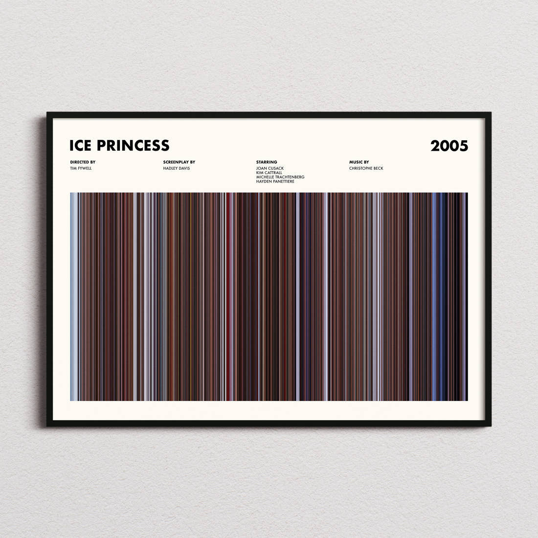 Ice Princess Movie Barcode Poster