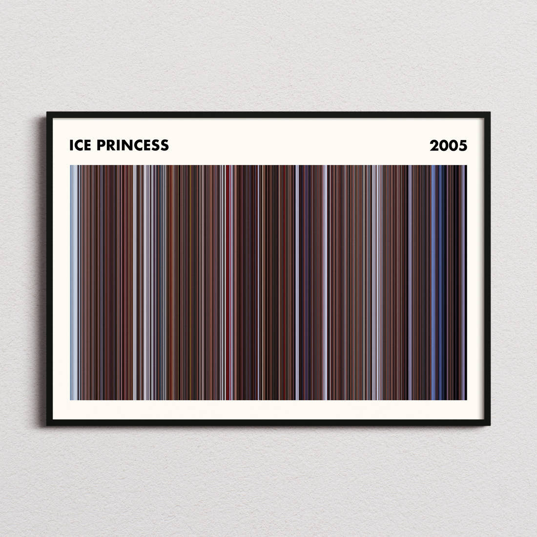 Ice Princess Movie Barcode Poster - Simplified