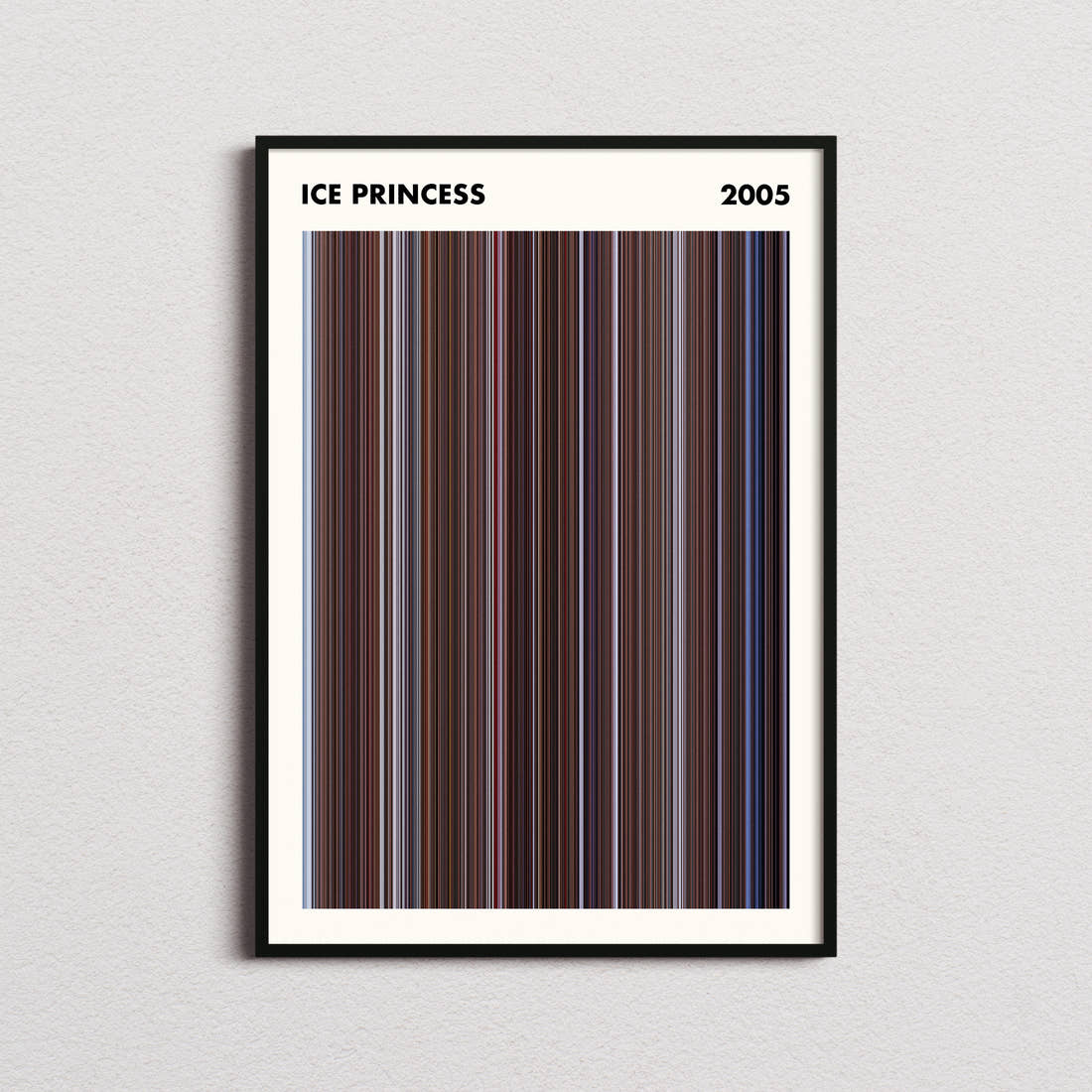 Ice Princess Movie Barcode Poster - Simplified