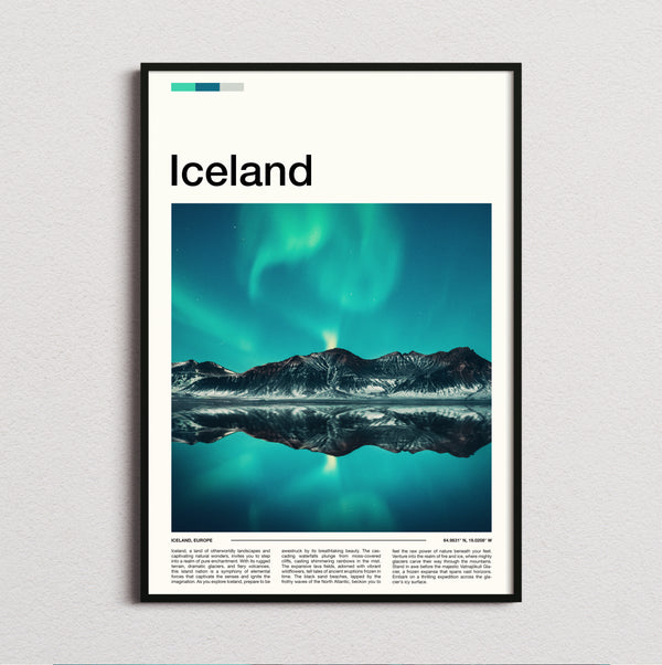 Iceland - Aurora Borealis - Travel Print