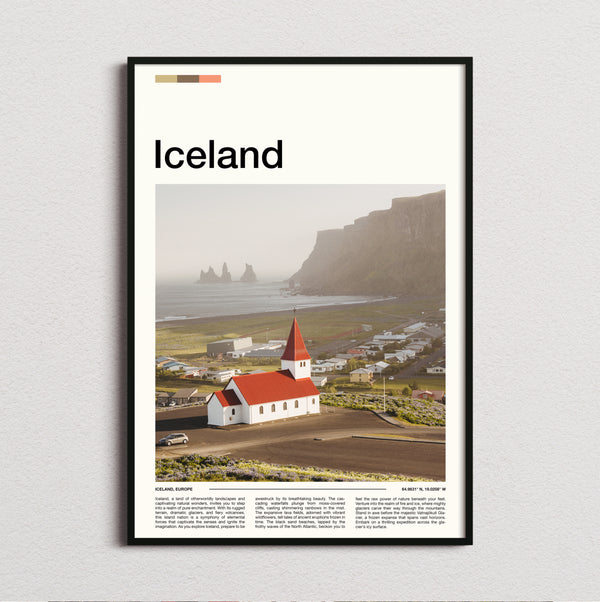 Iceland - Vik Church - Travel Print
