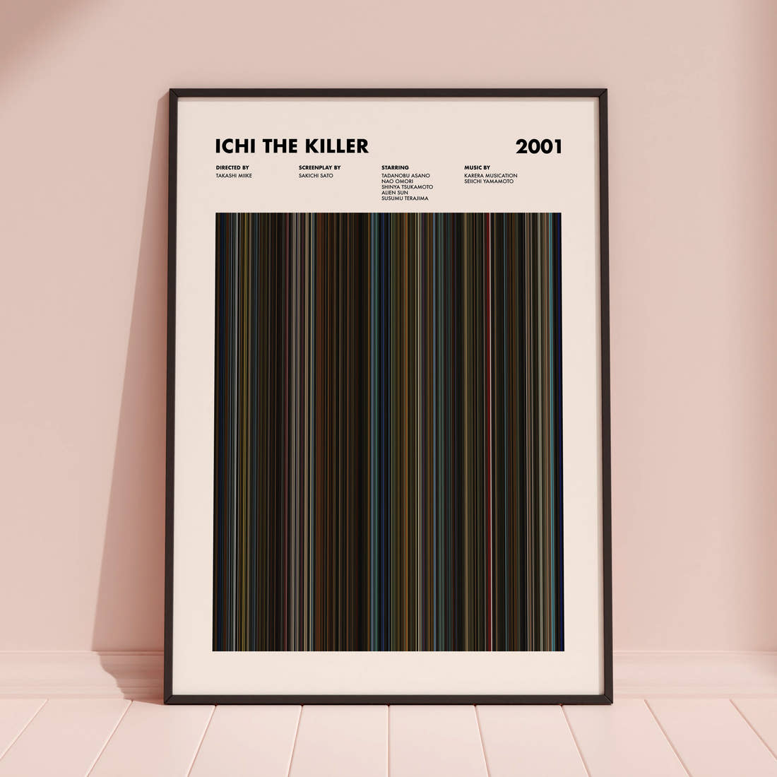 Ichi the Killer Movie Barcode Poster