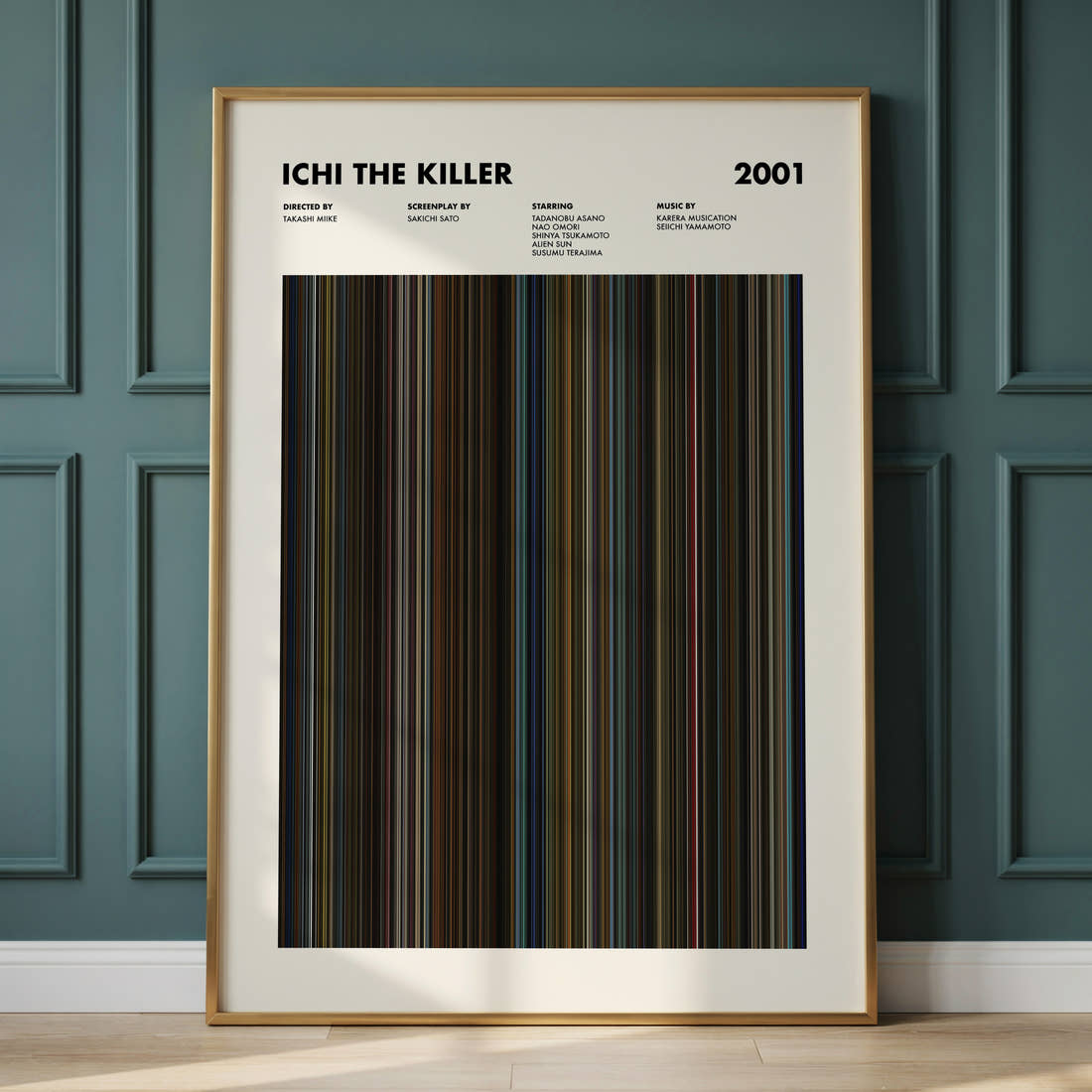 Ichi the Killer Movie Barcode Poster